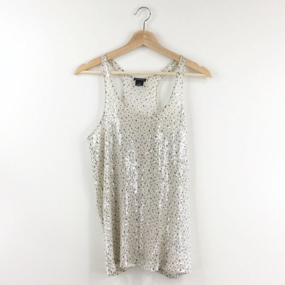 NEW Club Monaco Clear Sequin Tank Top - super chic